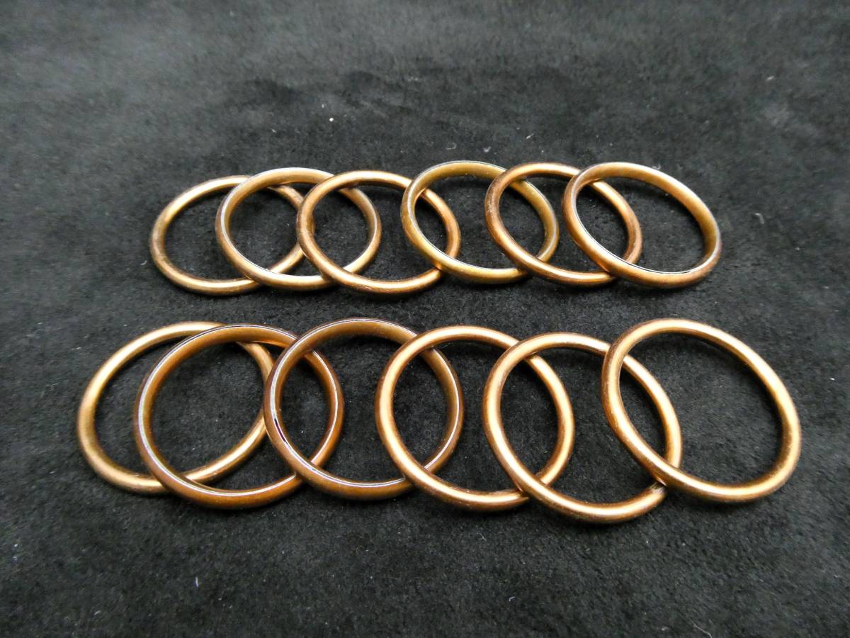 [ free shipping ] muffler gasket round 12 sheets / strengthen version CBX400F NC31 CBR400F NC42 CBX550F CB400Four NC36 CB400SF NC39 washer 