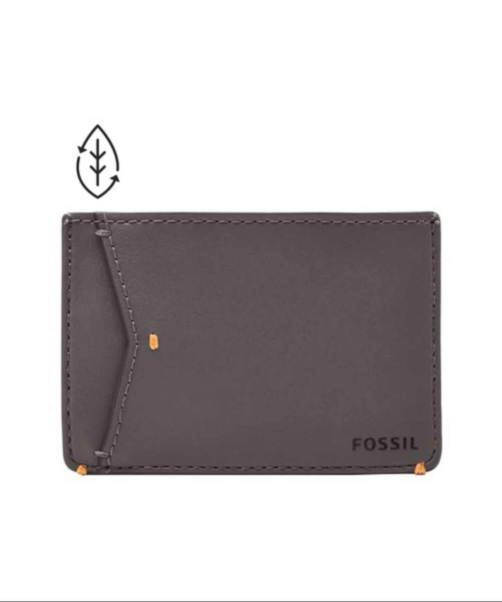 名刺入れ フォッシル　JOSHUA CARD CASE グレー