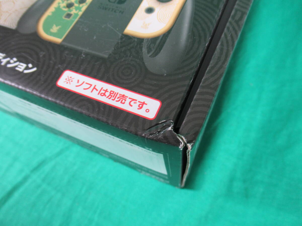 60/Q879★Nintendo Switch 本体 有機ELモデル ゼルダの伝説 ティアーズ オブ ザ キングダム エディション★HEG-S-KDAAA★保証印無★未使用 の画像3