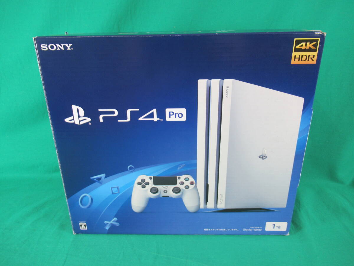 60/Q948★PS4 Pro本体★SONY★PlayStation4 Pro 本体★Ver. 8.01★1TB★グレイシャー・ホワイト★CUH-7200B B02★動作確認済/初期化済 中古_画像1