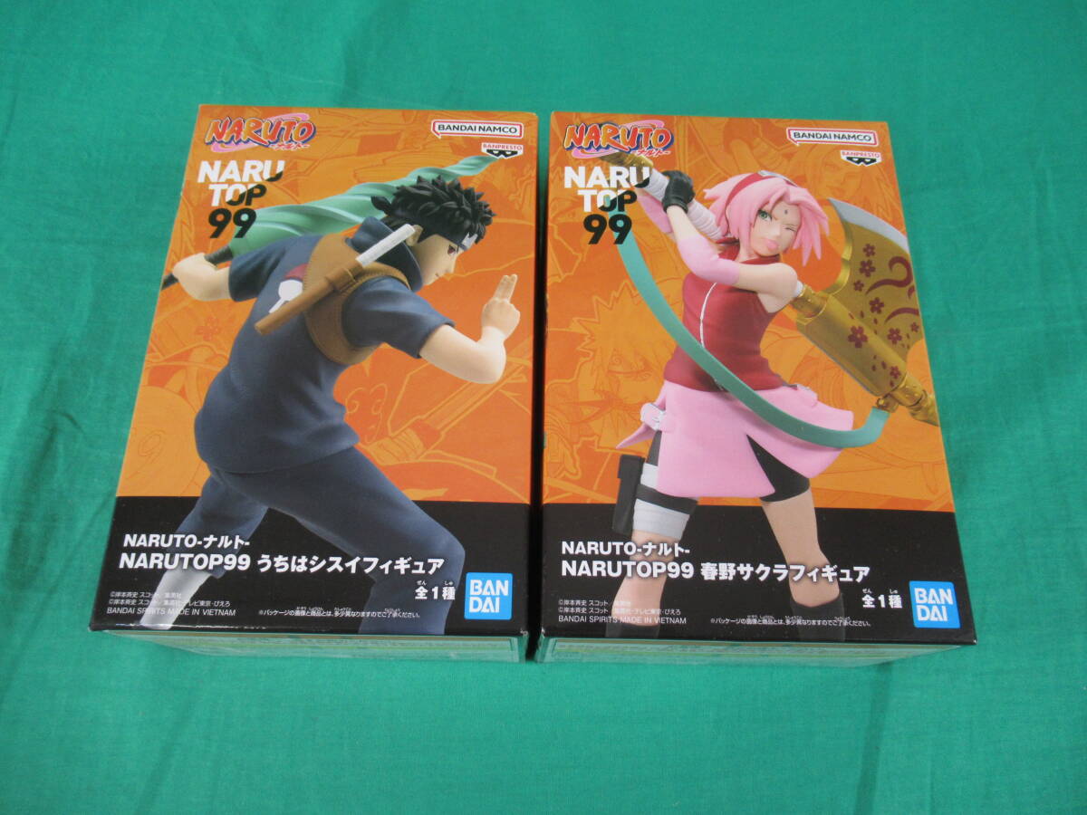 06/A601* figure 2 kind set *NARUTO- Naruto -NARUTOP99.. is si acid * spring . Sakura figure * van Puresuto * prize * unopened goods 