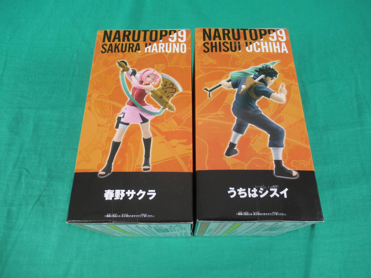 06/A601* figure 2 kind set *NARUTO- Naruto -NARUTOP99.. is si acid * spring . Sakura figure * van Puresuto * prize * unopened goods 