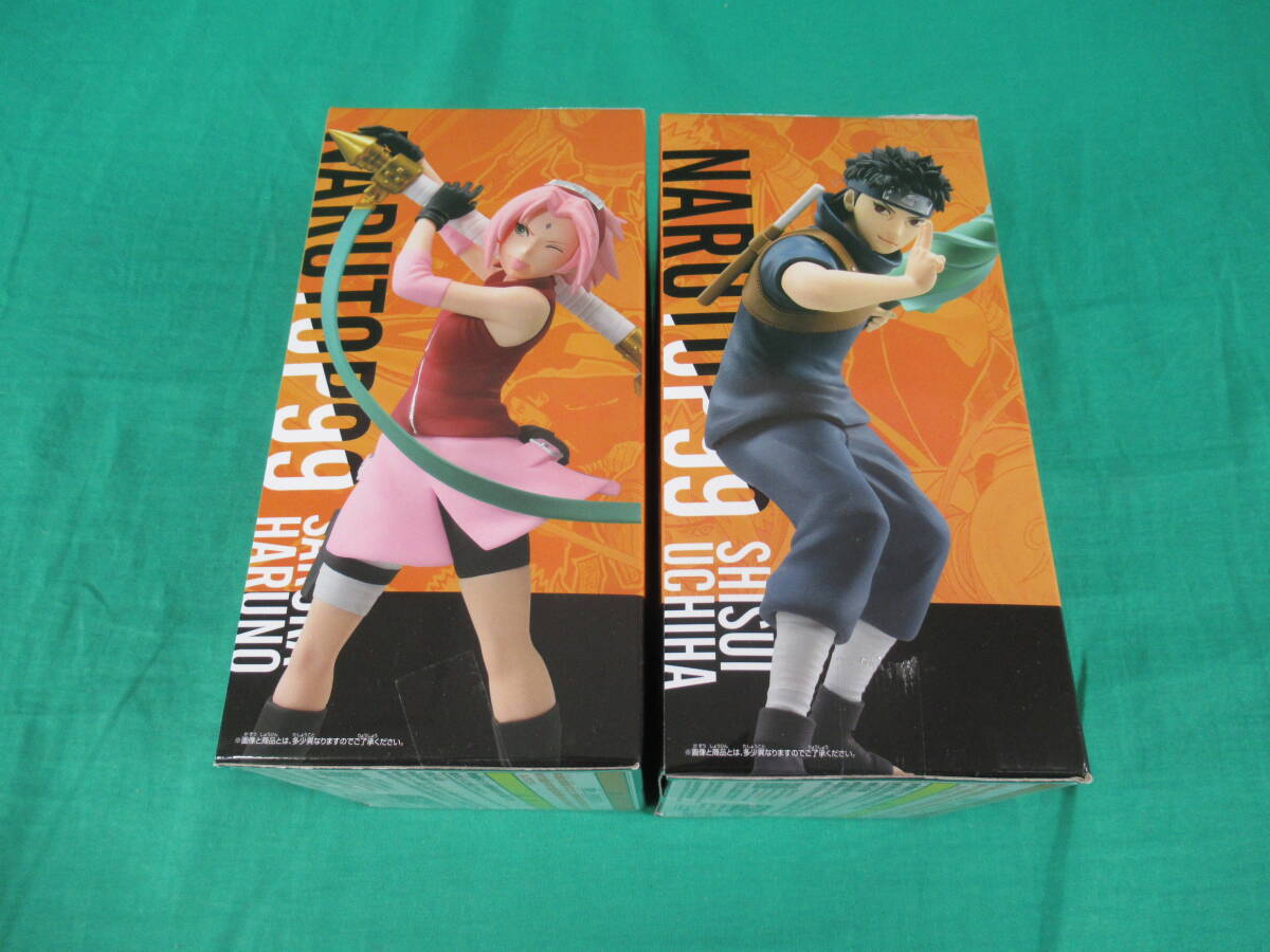 06/A601* figure 2 kind set *NARUTO- Naruto -NARUTOP99.. is si acid * spring . Sakura figure * van Puresuto * prize * unopened goods 