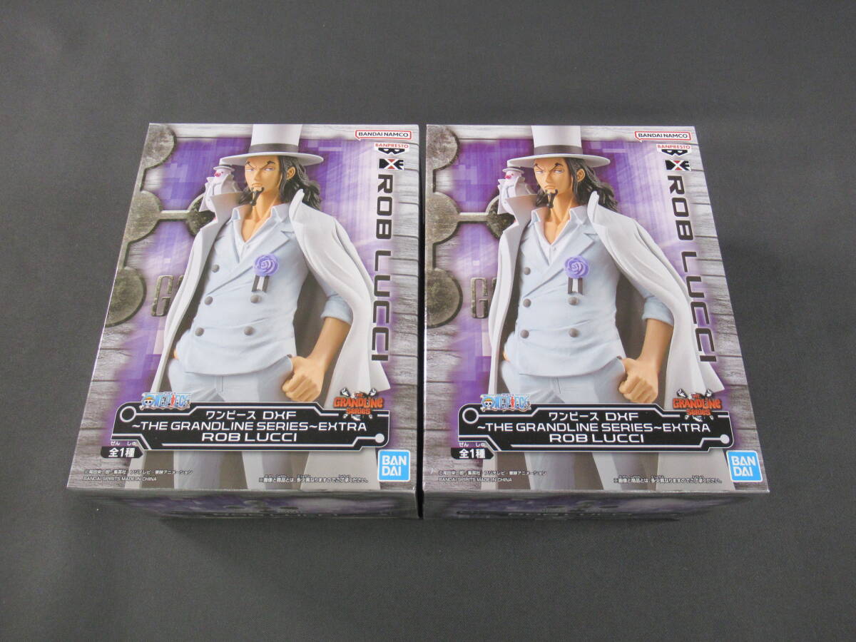 09/A648★フィギュア 2個セット★ワンピース DXF THE GRANDLINE SERIES EXTRA ROB LUCCI ロブ・ルッチ★プライズ★ONE PIECE★未開封品_画像1