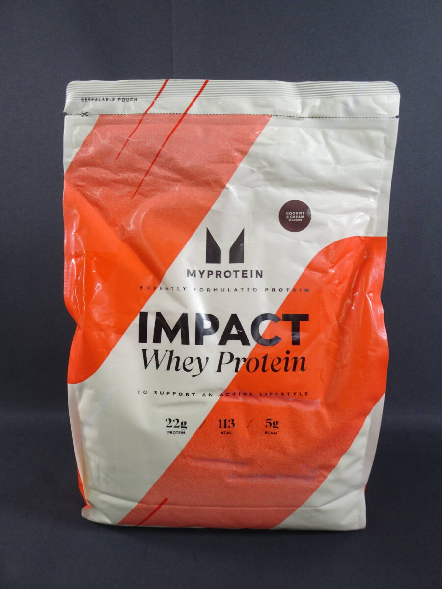 46/Ω618* impact ho e Imai protein ( cookie & cream taste )2.5kg* unopened goods *2025/07 till * postage 100 jpy ~