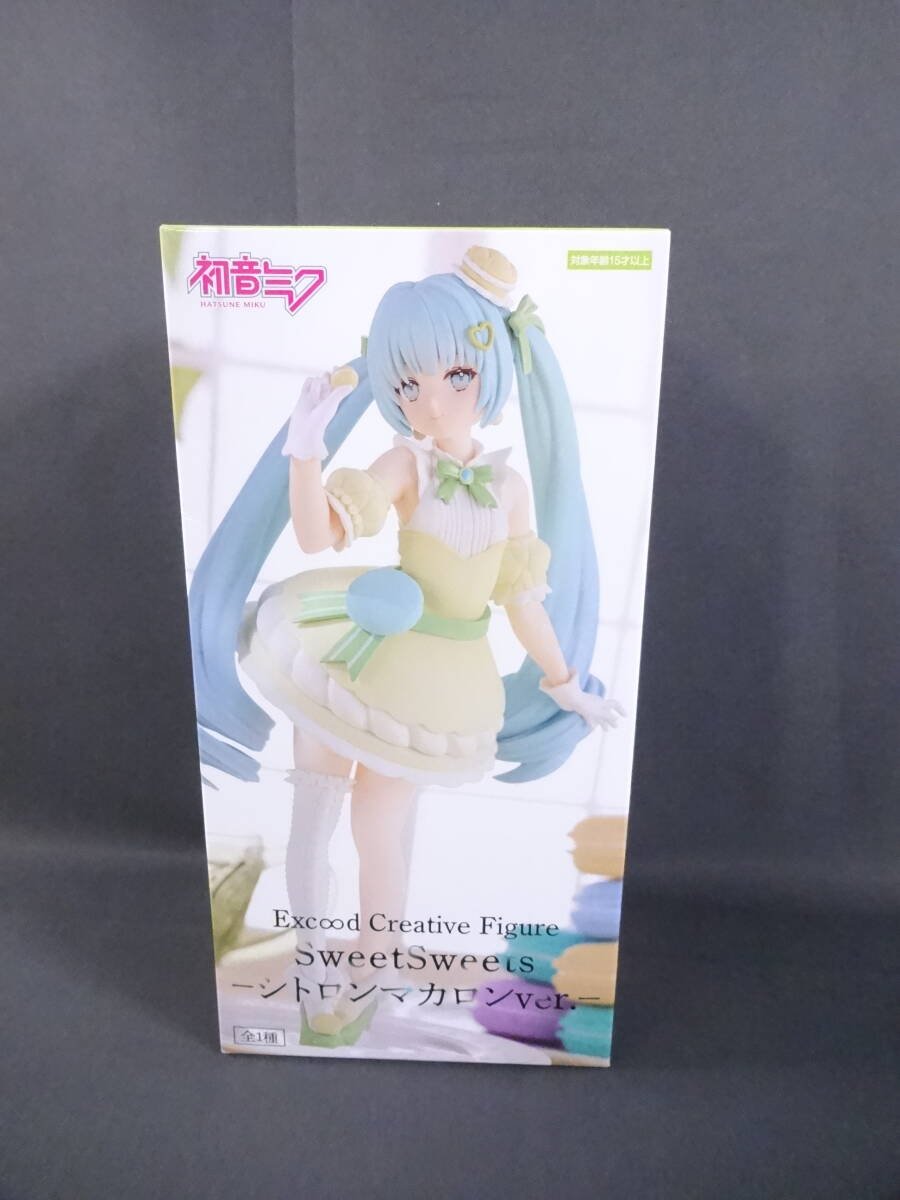 08/H775★初音ミク Exc∞d Creative Figure SweetSweets-シトロンマカロンver.-★未開封の画像1