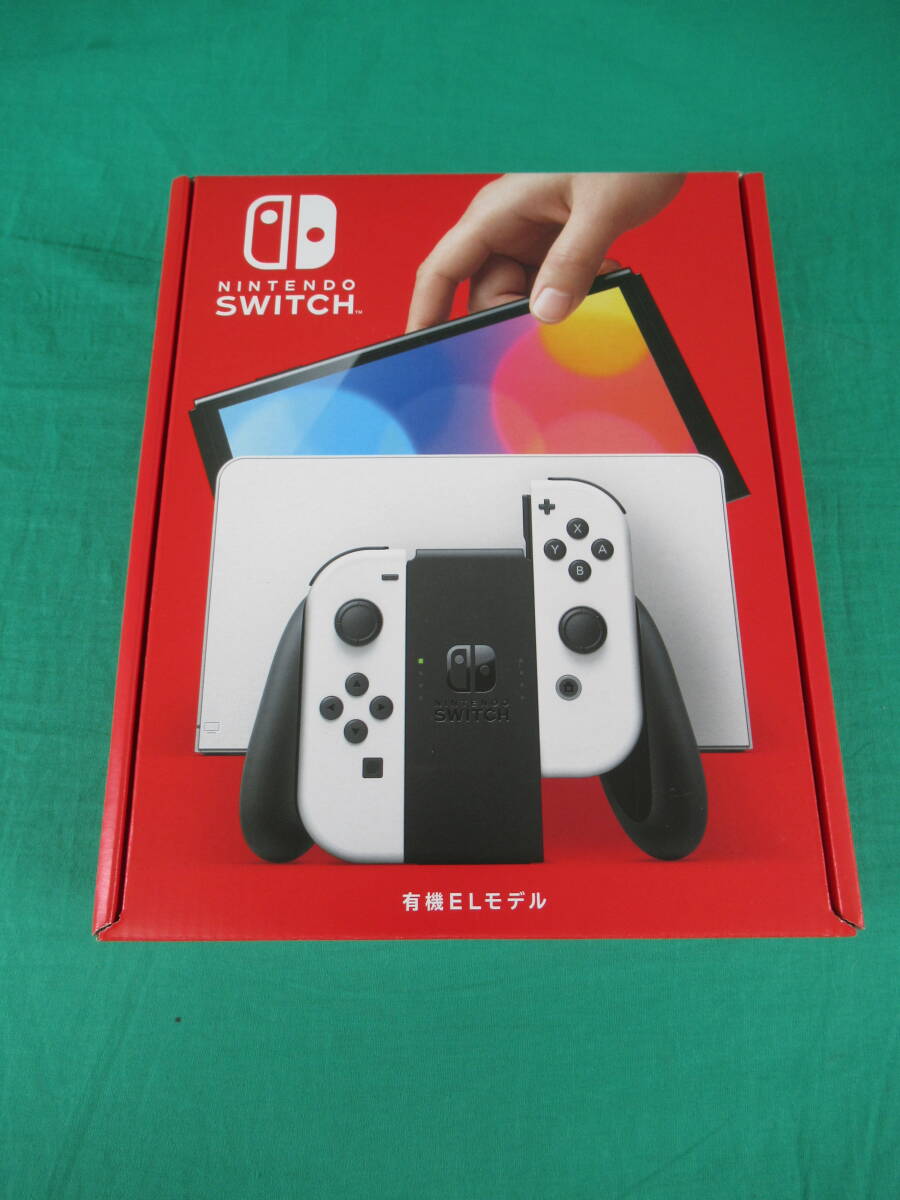 60/Q891★ニンテンドースイッチ本体★Nintendo Switch 本体 有機ELモデル White ホワイト★HEG-S-KAAAA★外箱ダメージあり★未使用品の画像1