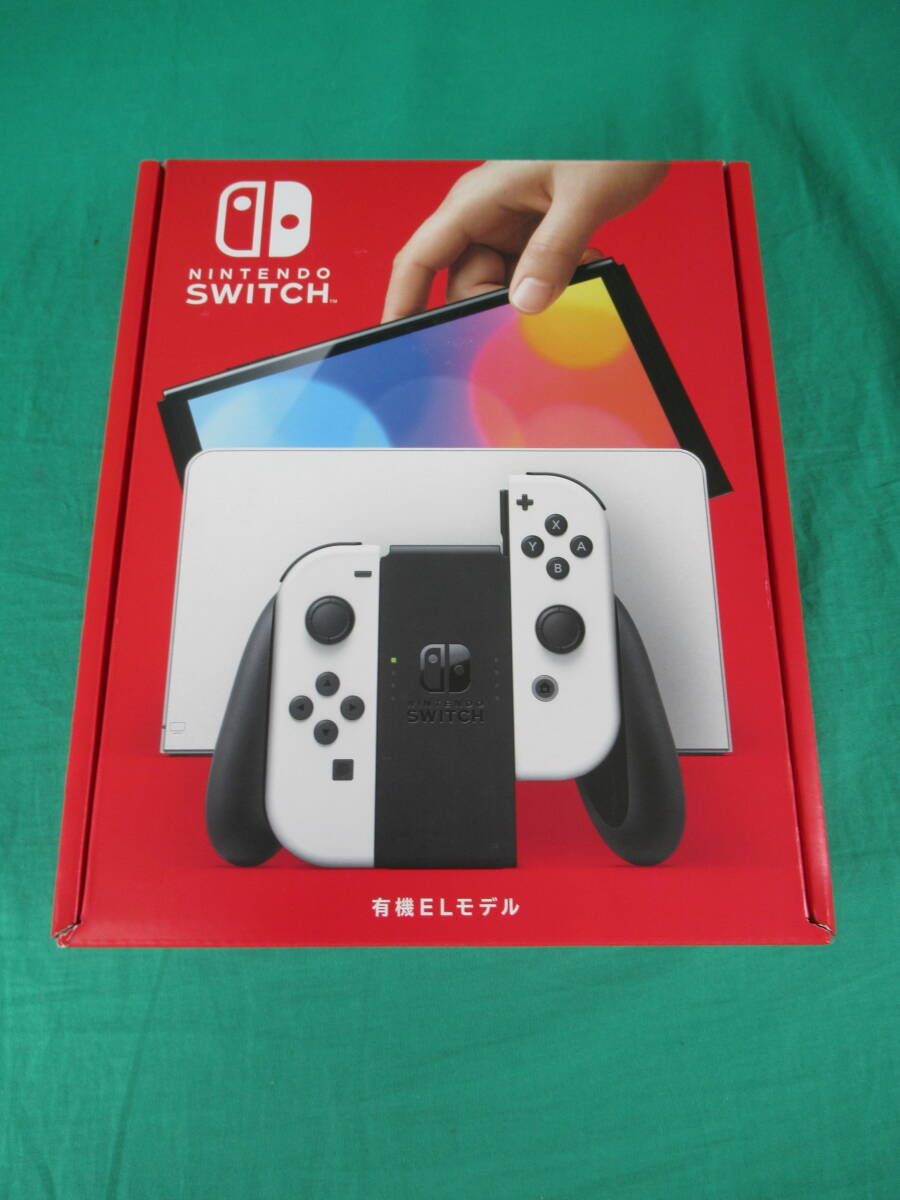 60/Q945★ニンテンドースイッチ本体★Nintendo Switch 本体 有機ELモデル White ホワイト★HEG-S-KAAAA★保証書 店舗印あり★未使用品_画像1