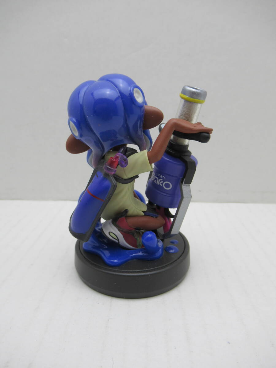 61/Q957★amiibo アミーボ スプラトゥーンシリーズ【オクトリング:ブルー】★アミーボ本体 単品★動作確認済/初期化済 中古_画像3