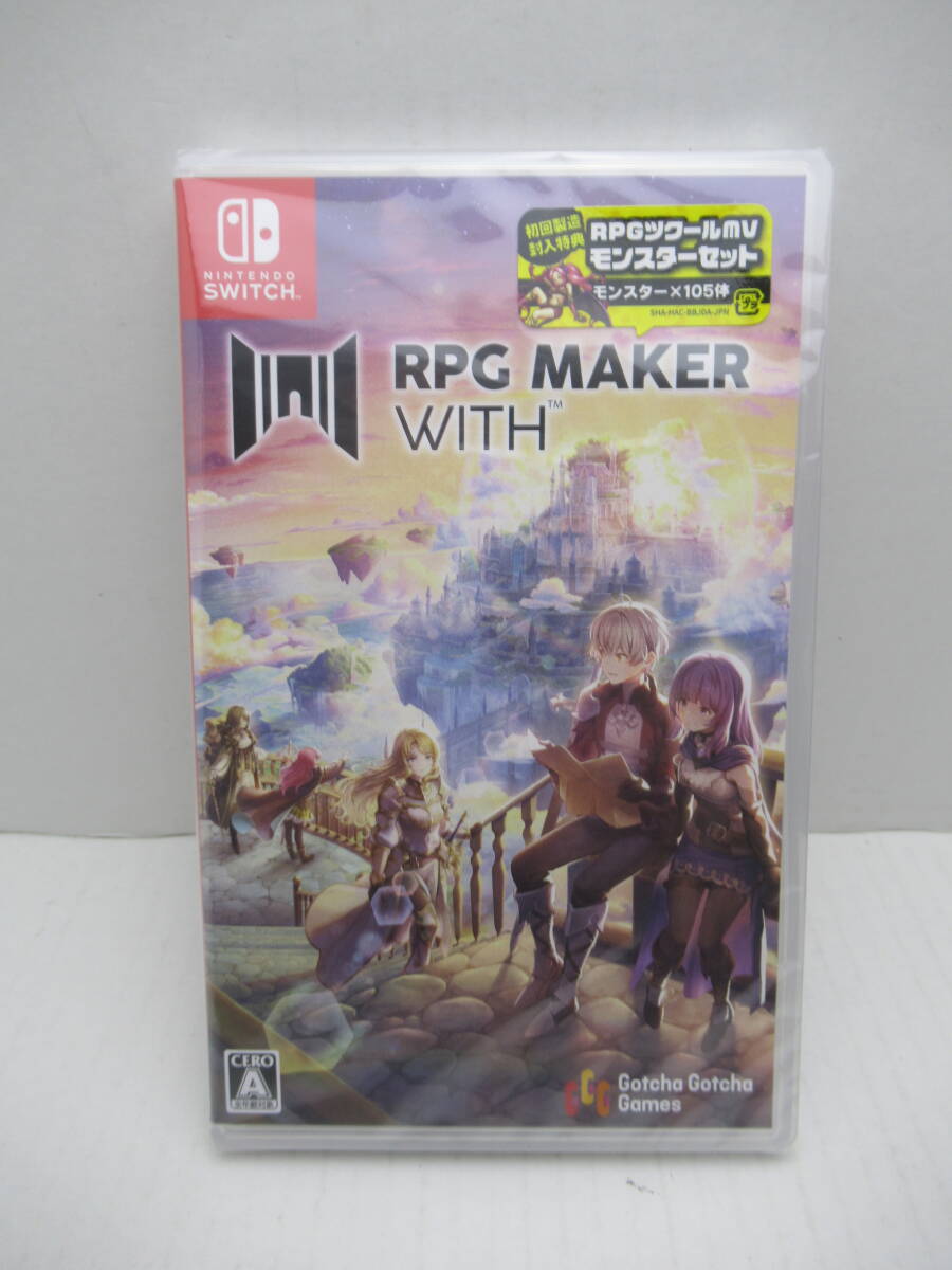 59/R767★RPG MAKER WITH / RPGメーカーウィズ★初回製造封入特典付き★Nintendo Switch ニンテンドースイッチ★未開封品 _画像1