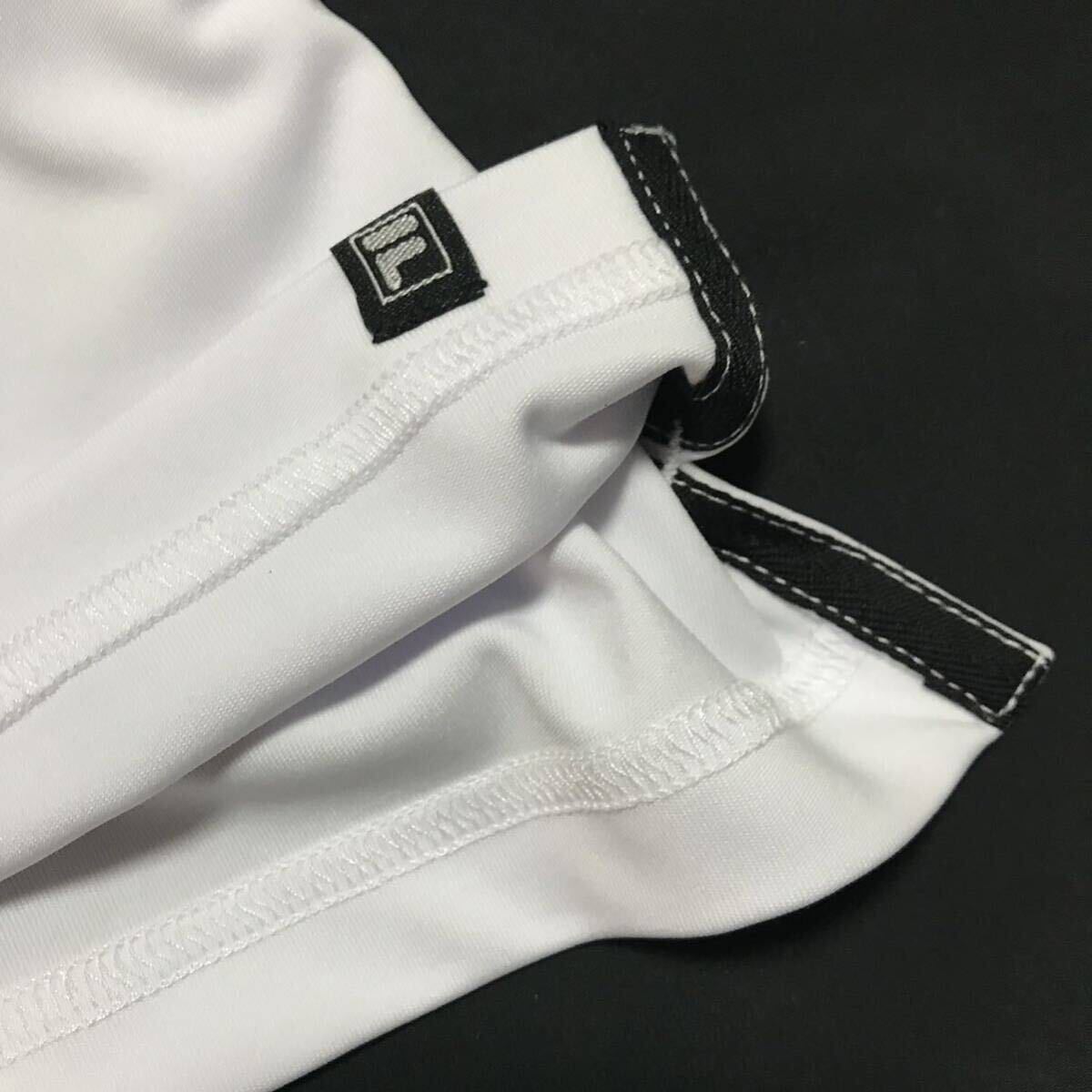 ^K097 новый товар [ мужской LL] белый чёрный filler Golf одежда рубашка с коротким рукавом весна лето mok шея рубашка 