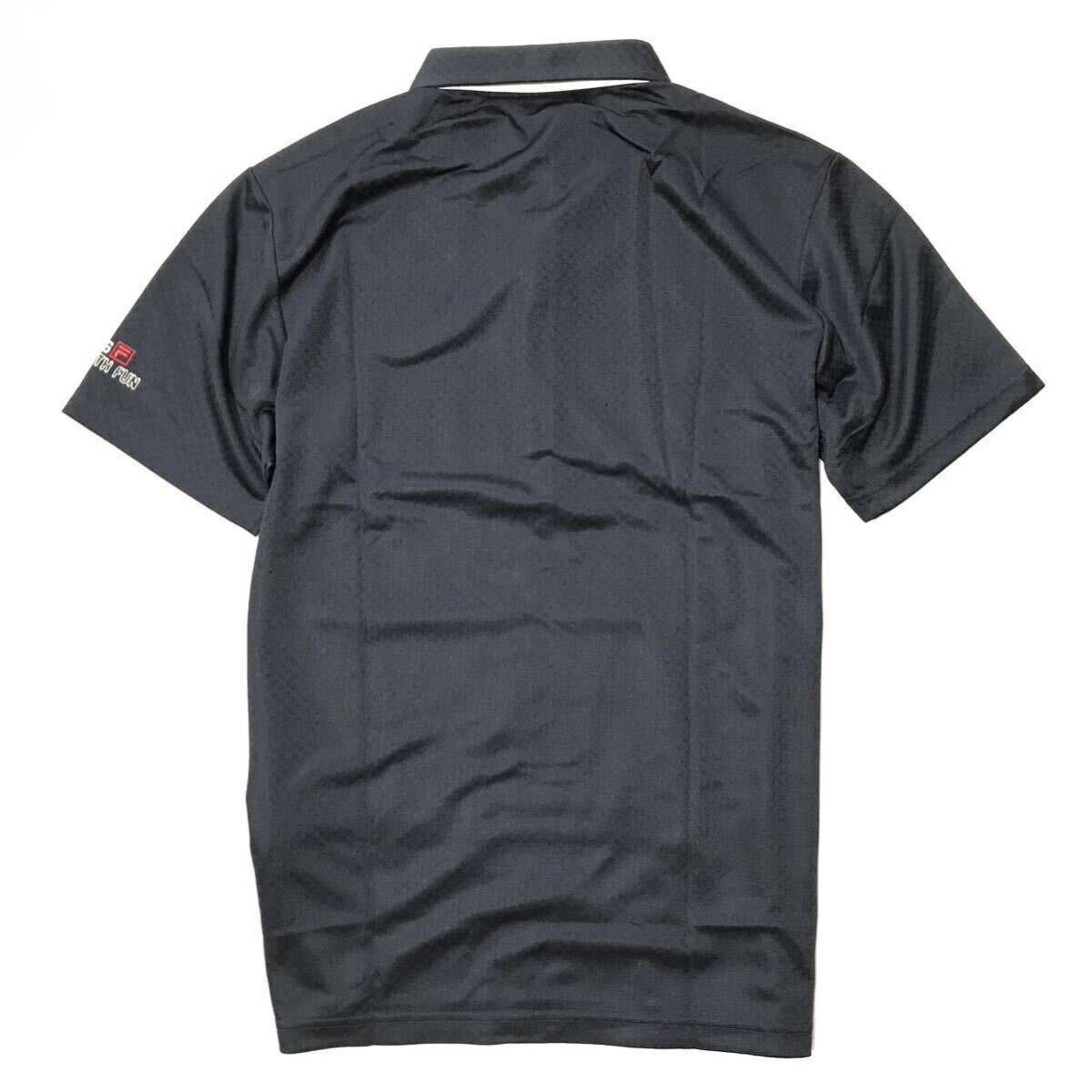 新品【メンズ3L (2XL)】紺【FILA GOLF】フィラゴルフ COOL TOUCH光沢 高品質 接触冷感 吸汗速乾 ロゴ 半袖ポロシャツ_画像8