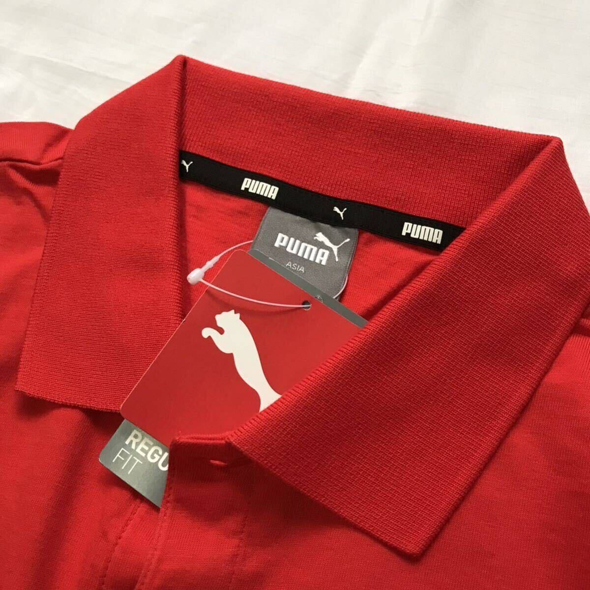 #C040 new goods [ men's XL] Puma Golf PUMA cotton polo-shirt short sleeves goru Fred tag attaching 