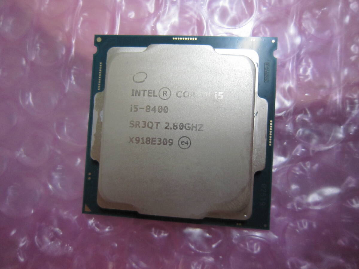 1413★CPU Intel Core i5 8400 2.80GHZ SR3QT 動作品_画像1