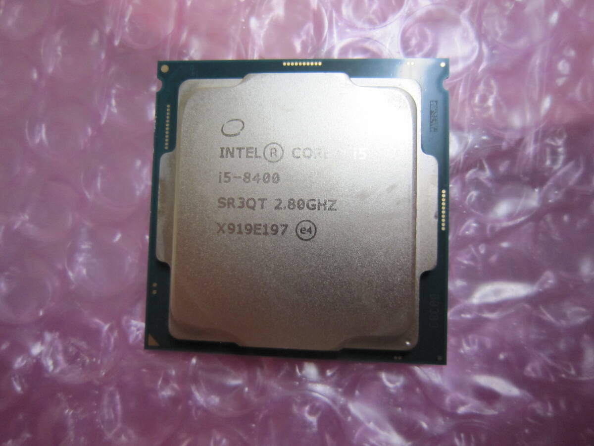 1414★CPU Intel Core i5 8400 2.80GHZ SR3QT 動作品_画像1