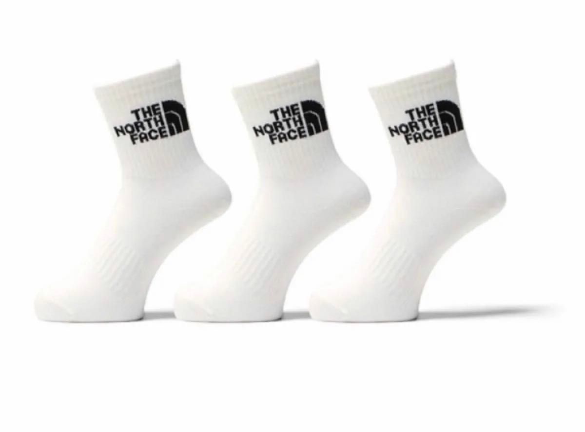 THE NORTH FACE Logo 3P Crew socks 靴下 3足組 