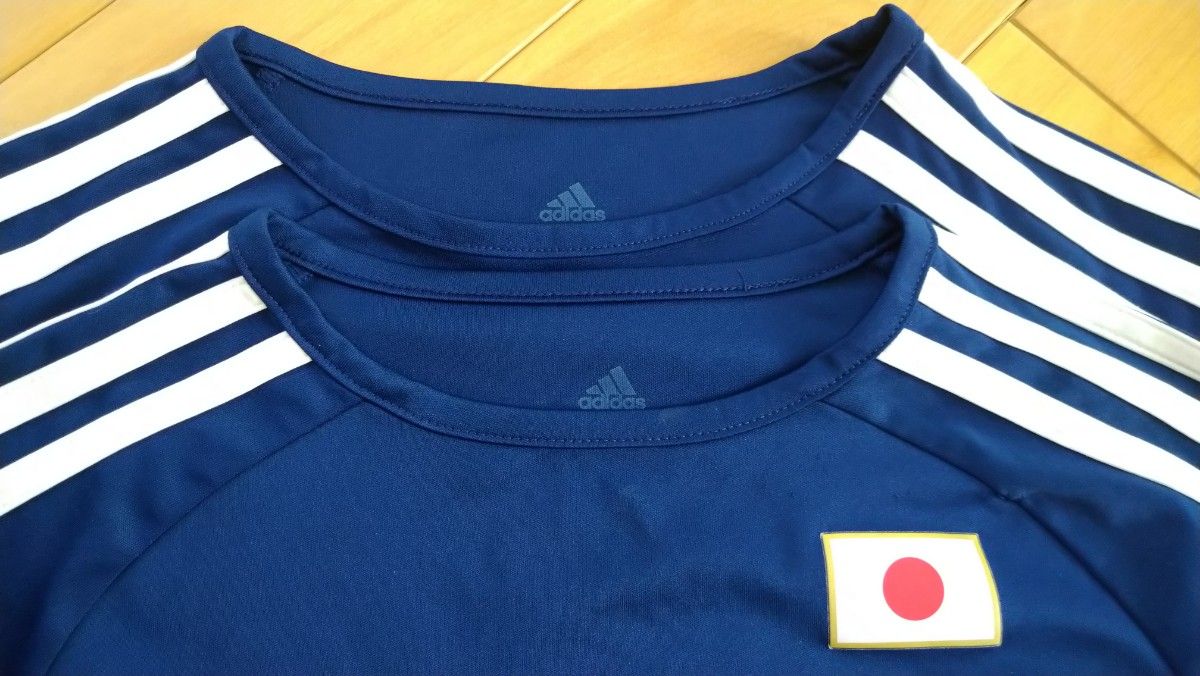 アディダス  サッカー日本代表 ユニフォーム 半袖 キッズ140 ２枚組