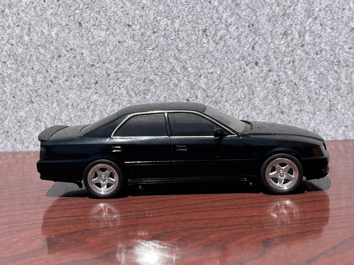 1/24 100系チェイサー ツアラーV 完成品 走り屋 ドリフト シャコタン E-JZX100 トヨタ パーツ取り 改造ベース ジャンク扱いで！の画像4