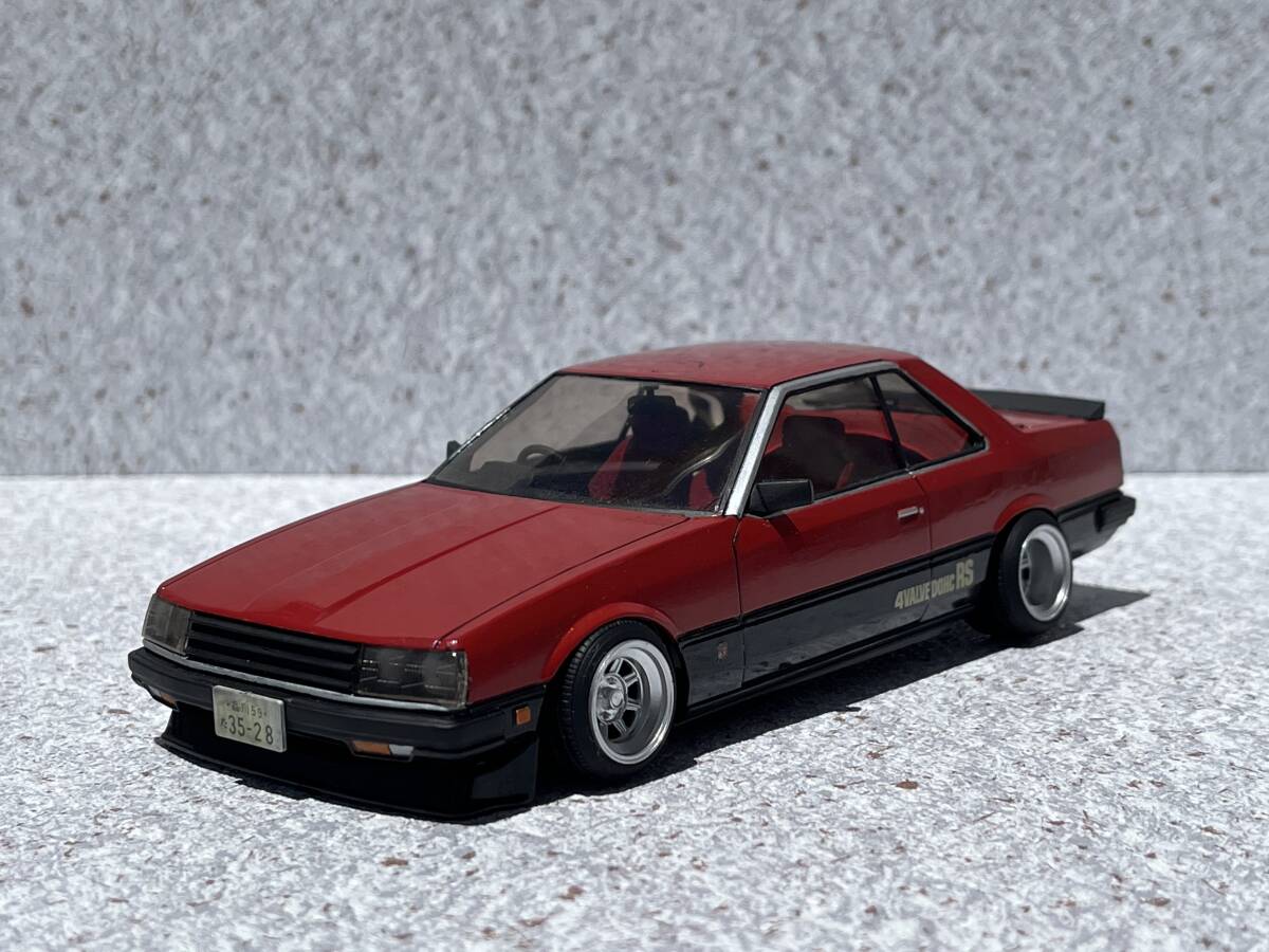 1/24　スカイライン　R30？R31？　SKYLINE　完成品　ハヤシストリート　旧車　街道レーサー　グラチャン　シャコタン　引っ張りタイヤ_画像2