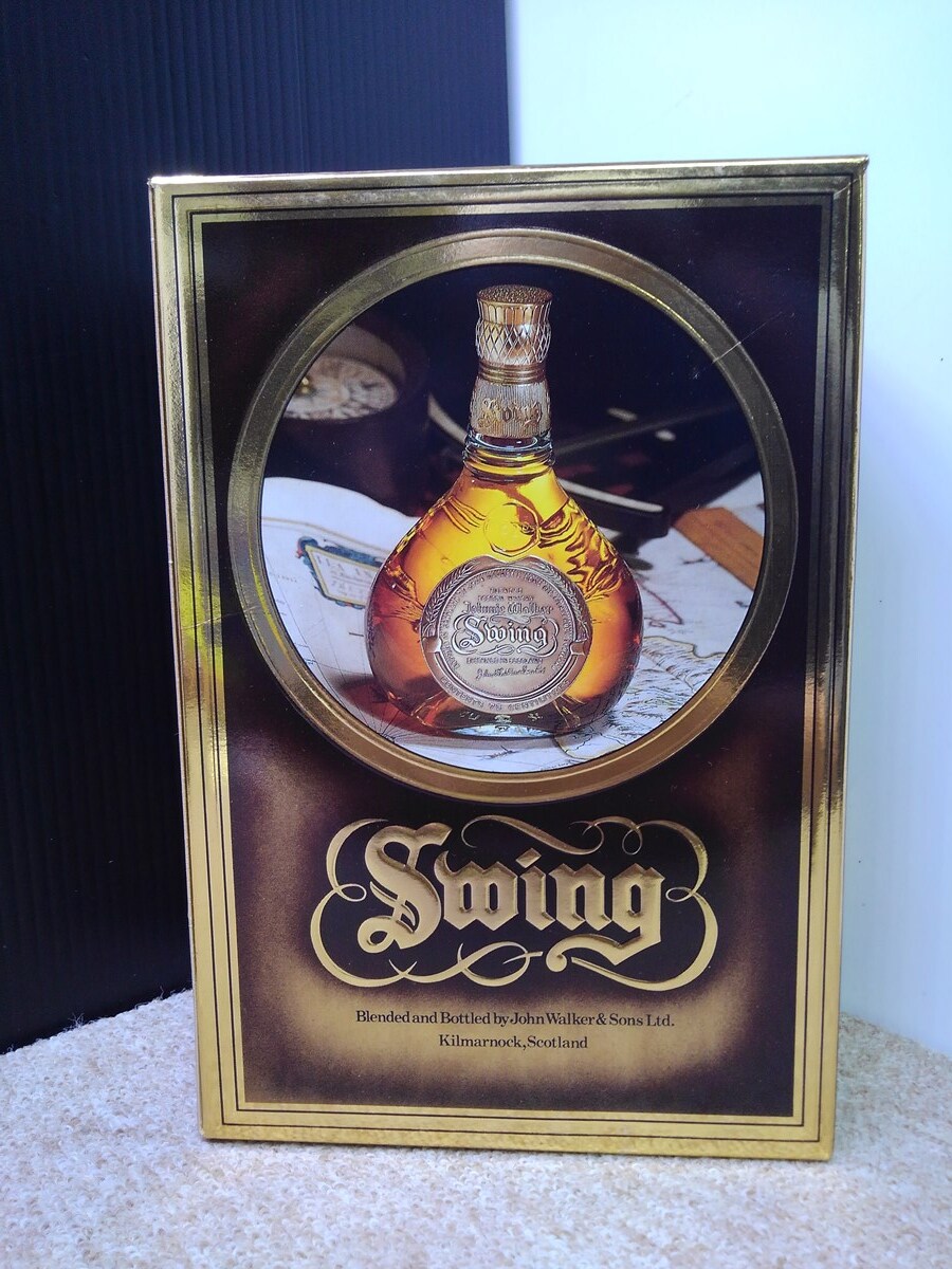 K2120 A◆未開栓◆ 古酒 Swing Johnnie Walker スイング ジョニーウォーカー SCOTH WHISKY ウイスキー 750ml 43％ 箱付き_画像3