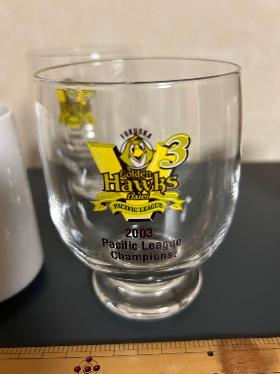 ダイエーホークス Hawks 金絵付製品 2003年 優勝記念 ダイエーホークス Hawks 金絵付製品 2003年 優勝記念