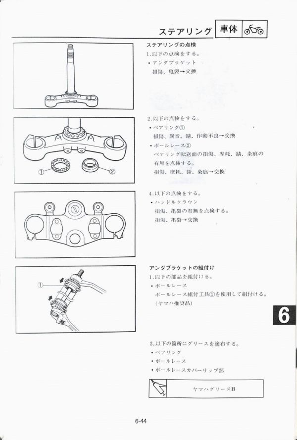 #1704/XJR400.4HM1/ヤマハ.サービスマニュアル/配線図付/1993年/4HM/送料無料おてがる配送./追跡可能/匿名配送/正規品_画像6