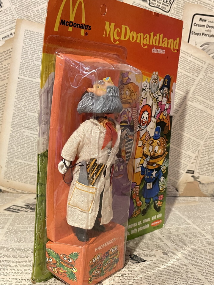 ☆1970年代/マクドナルド/プロフェッサー/即決ビンテージ/REMCO/McDonaldland Characters/Figure(Professor/MOC)_画像2