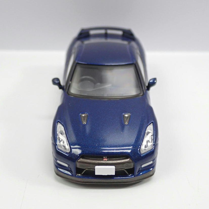 1円【美品】TOMYTEC トミーテック/NISSAN GT-R Premium edition 紺 ミニカー/LV-N116/62_画像3