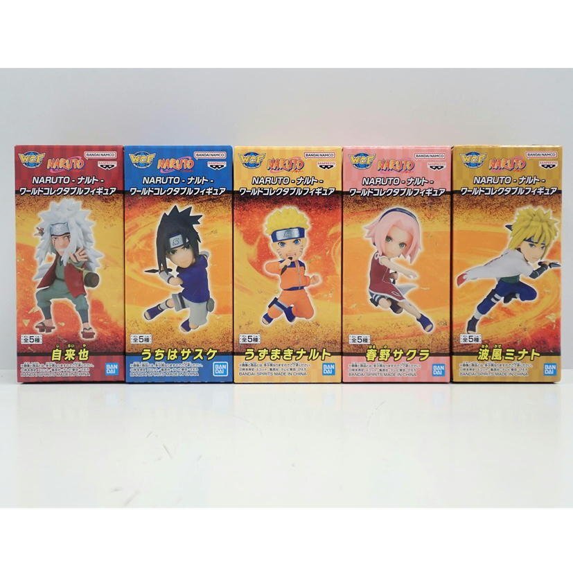 1 jpy [ unused ]BANDAI NARUTO Naruto 20th world collectable figure wa-kore all 5 kind set /62