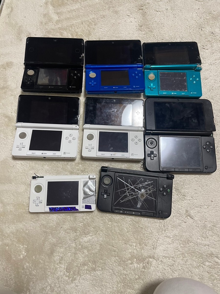 ゲー厶機 本体 Nintendo 3DS 動作未確認 8点 まとめ売り ジャンク まとめ ニンテンドー3DS 任天堂_画像3