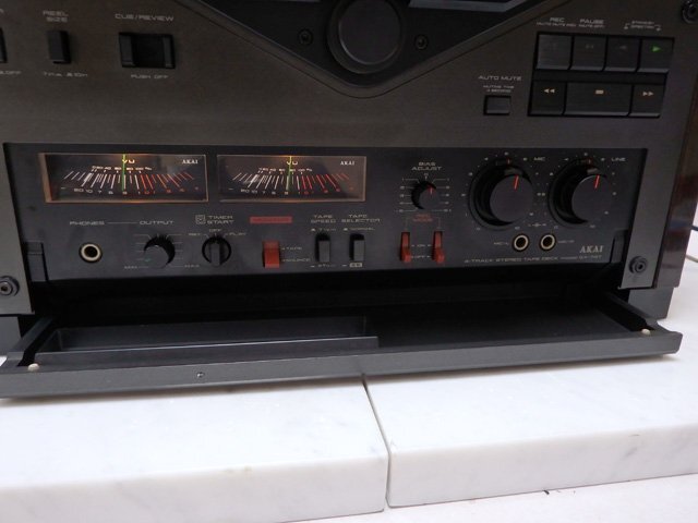 ジャンク品 AKAI アカイ GX-747 オープンリールデッキ 説明書付き_画像4