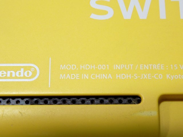 ジャンク品◇任天堂/Nintendo Switch Lite ニンテンドースイッチ ライト HDH-001 イエロー 箱無 本体のみ_画像10