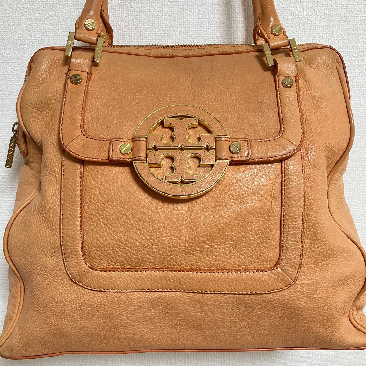 TORY BURCH トリーバーチ レザーハンドバッグ サーモンピンク アマンダ