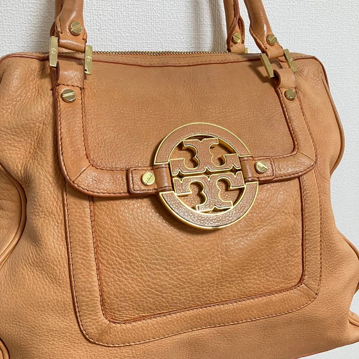 TORY BURCH トリーバーチ レザーハンドバッグ サーモンピンク アマンダ