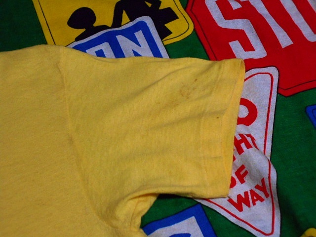 ★アンクルシャーマンの1枚★Made in USA製アメリカ製HANESヘインズビンテージUNCLE SHERMANプリントTシャツ70s70年代オレンジフラッグタグ_画像7