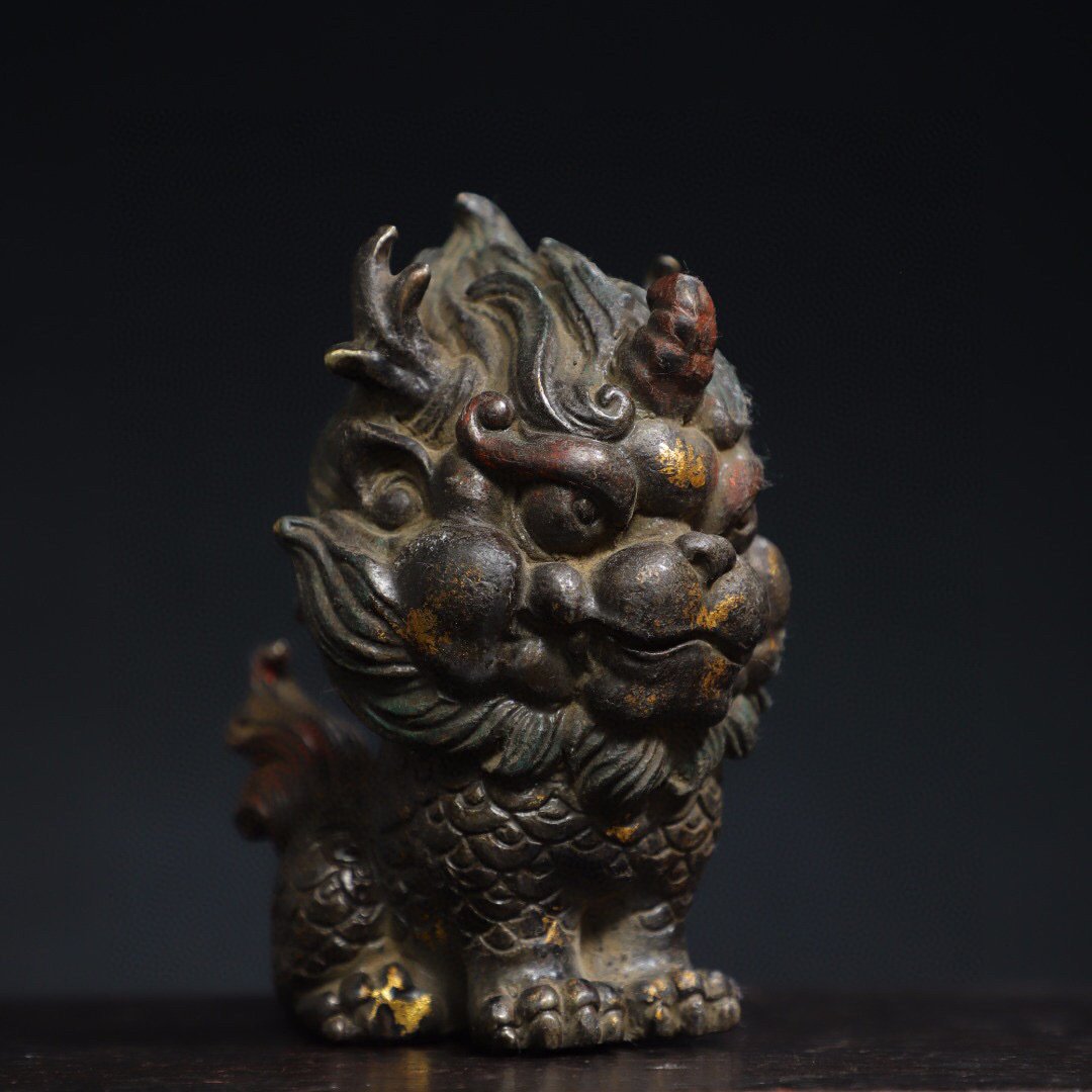 ▽鴻▽ 銅製 塗金 松鶴紋 筆筒 うき 置物 古賞物 中国 ▽鴻▽ 銅製 塗金 松鶴紋 筆筒 うき 置物 古賞物 中国
