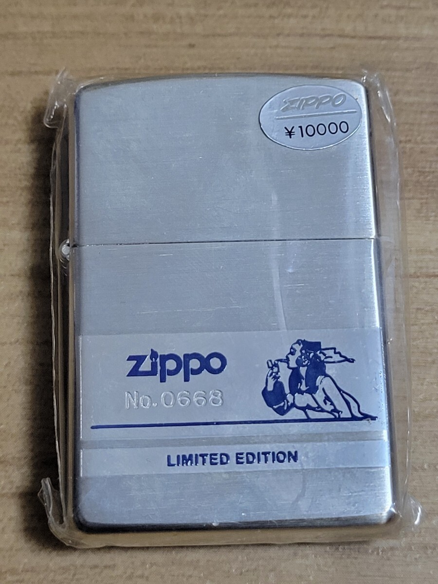 [Lu] 未使用 Zippo ウィンディ LIMITED EDITION ジッポ リミテッドエディション シルバーカラー 銀仕上げの画像2