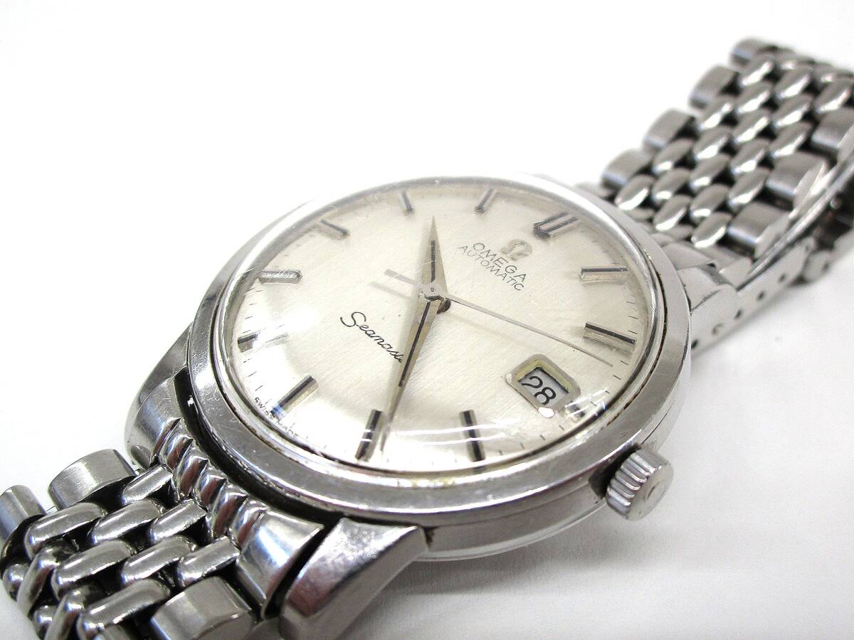 1円〜 OMEGA AT オメガ シーマスター デイト シルバー 自動巻き 3針  /中古腕時計の画像4