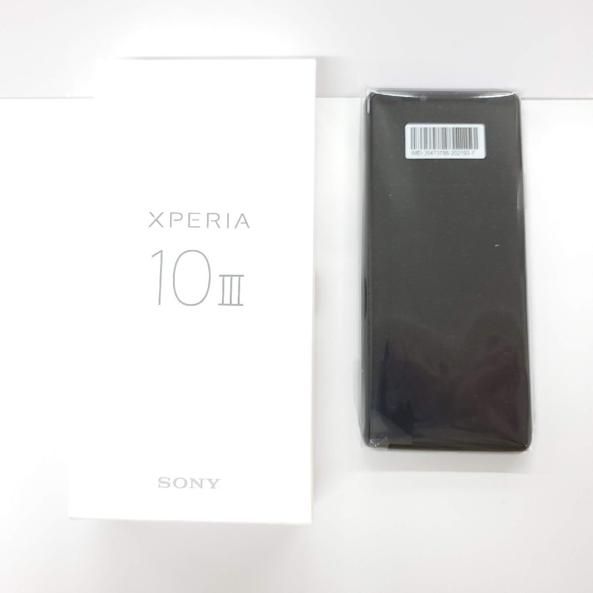 【未使用品】国内版 SIMフリー スマートフォン SONY XPERIA 10 Ⅲ SOG04 6GB/128GB ブラック_画像1