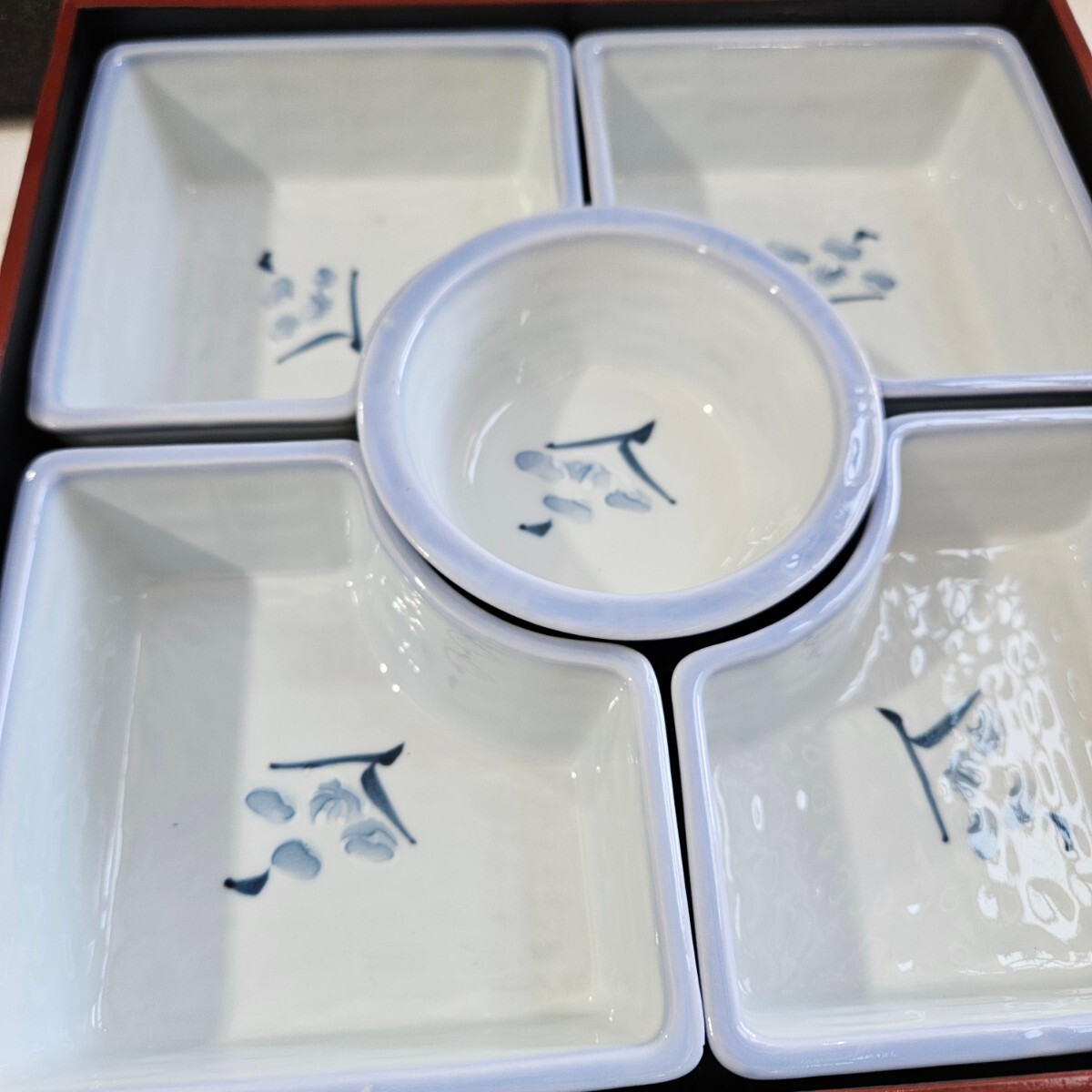 【未使用】有田焼　寿山作　一重箱　お弁当箱　懐石　重箱　和食器　漆器　陶器　コレクション_画像3