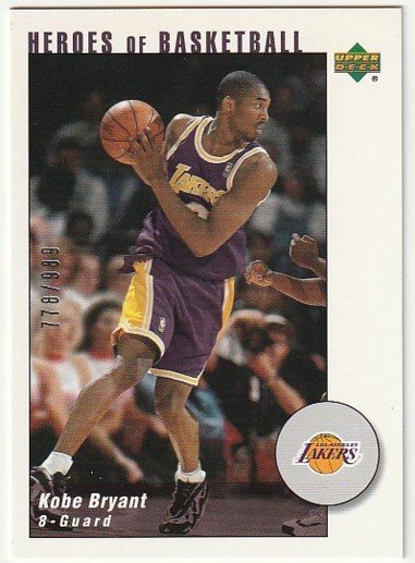 2002-03 UD AUTHENTICS HEROES of BASKETBALL KB2 Kobe Bryant #/999 LOS ANGELES LAKERS_画像1