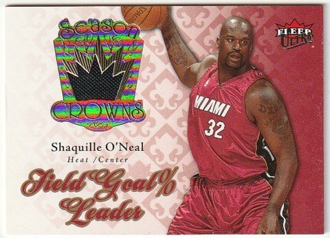 2007-08 FLEER ULTRA CROWNS Shaquille O'Neal JERSEY MIAMI HEAT_画像1