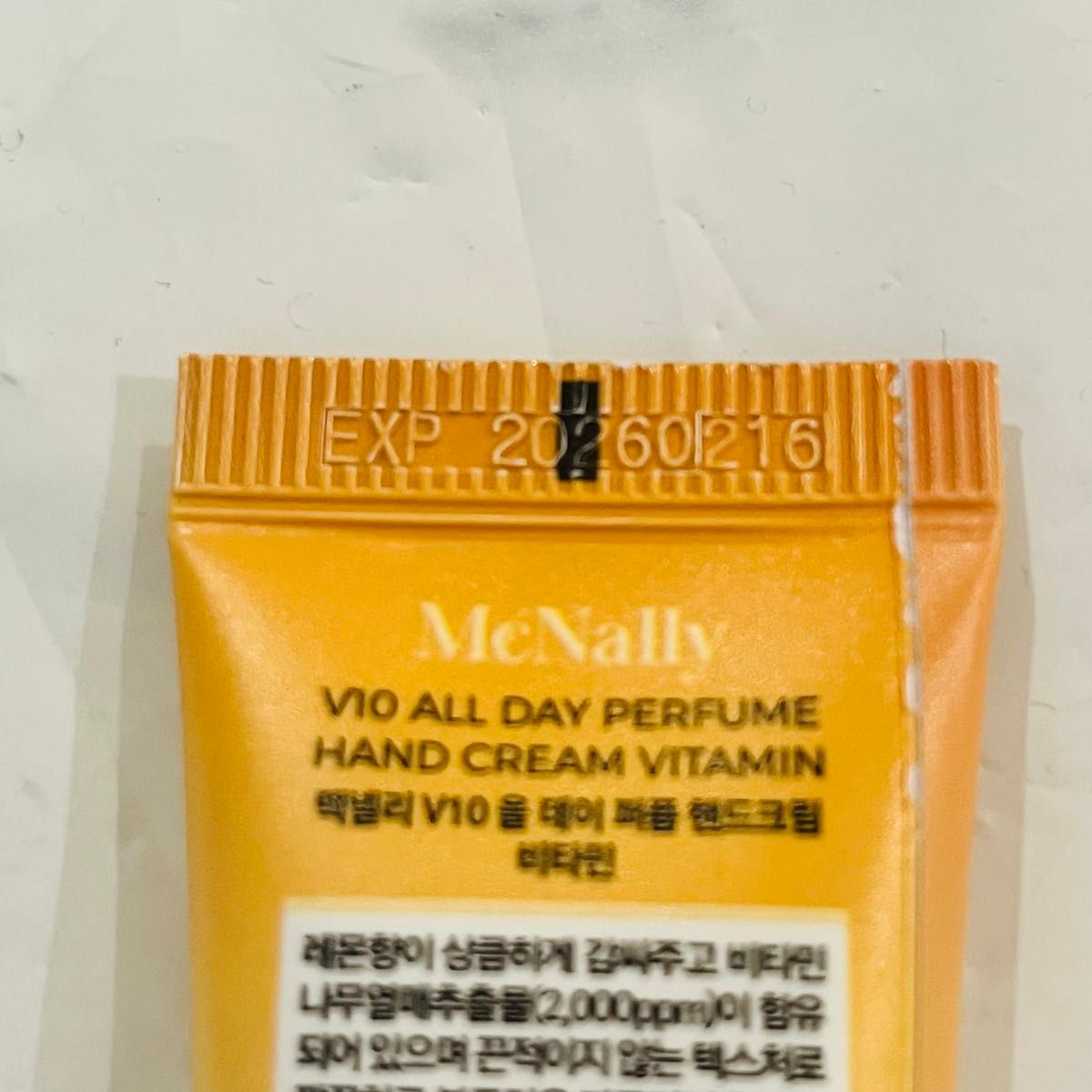 McNally V10 ALL DAY HANDCREAM ビタミン Vitamin ハンドクリーム 韓国人気 パヒューム 