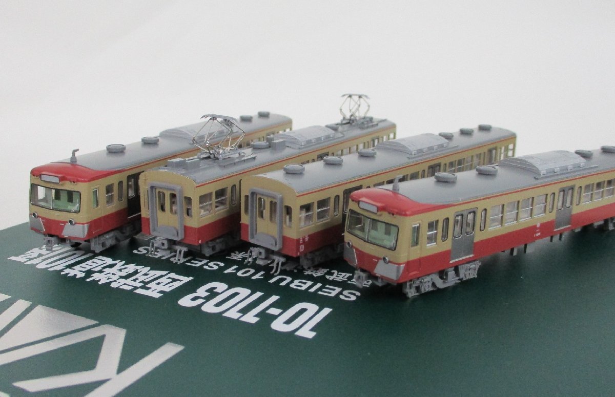 KATO 10-1103 西武鉄道 101系 赤電 4両セット【A'】chn042324の画像1