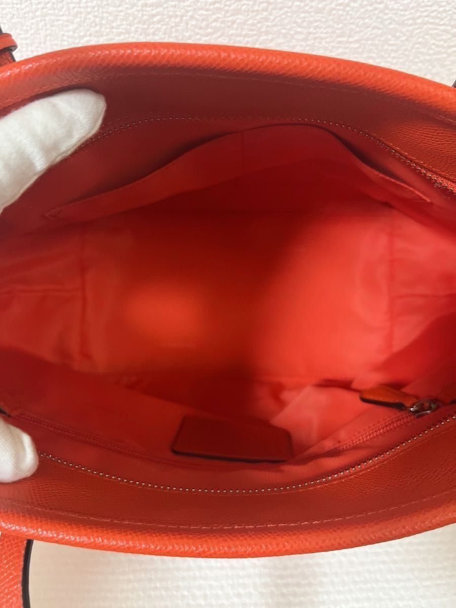 極美品】COACH コーチ トートバッグ 33954 肩掛け オレンジ系 極美品】COACH コーチ トートバッグ 33954 肩掛け オレンジ系