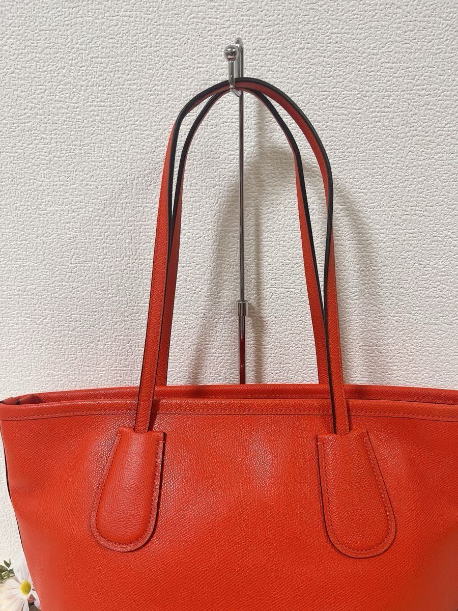 極美品】COACH コーチ トートバッグ 33954 肩掛け オレンジ系 極美品】COACH コーチ トートバッグ 33954 肩掛け オレンジ系