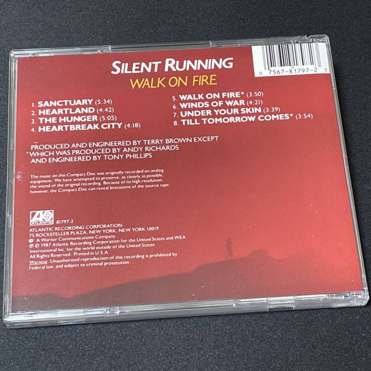 ☆彡超希少87年名盤◆HR,メロハー,AOR◆SILENT RUNNING/WALK ON FIRE_画像3