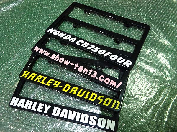 * free shipping * motorcycle number frame black HAHA