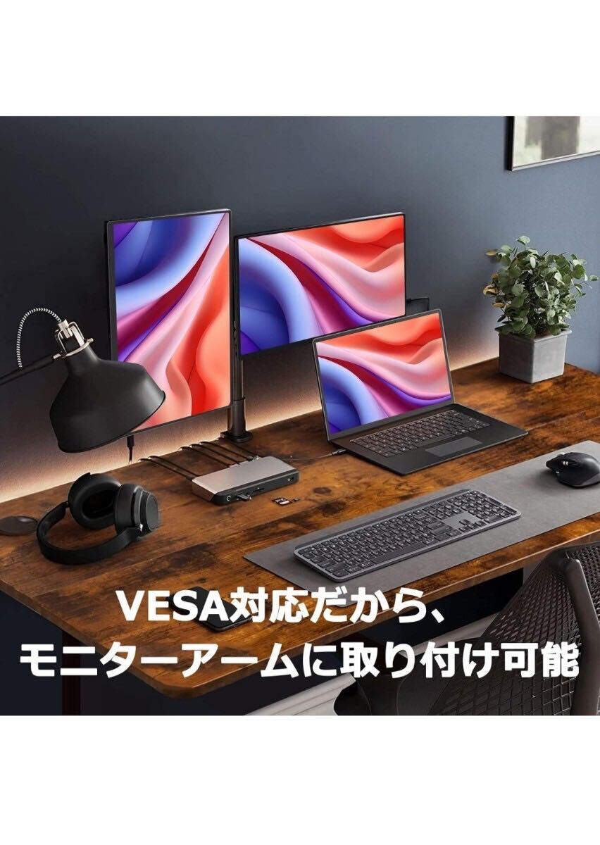 Acouto Zen15 モバイルモニター 15.6インチ 自立型スタンド USB Type-C/HDMI【1920x1080/非光沢/内蔵スピーカー/IPSパネル/VESA対応】_画像7