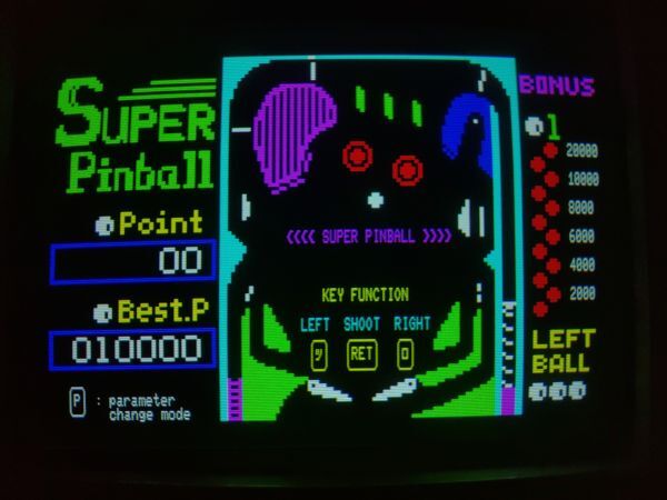 【動作品・テープ】SUPER PINBALL スーパーピンボール NEC PC-8001のゲームソフトの画像8